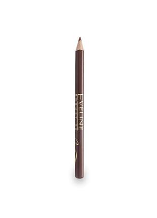 Контурный карандаш для бровей eveline eyebrow pencil, коричневый