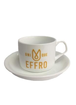 Кофейная чашка effro 175 мл. с блюдцем