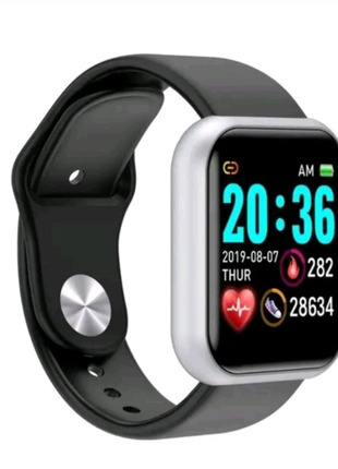 Смартгодинник, смарт-годник, фітнес-браслет, Smart Watch, чорн