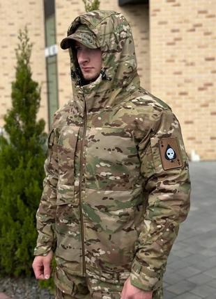 Тактическая мужская куртка пуховик (Мультикам) 3XL