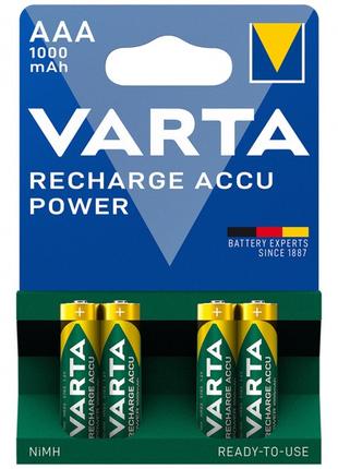Акумулятор VARTA AAA/HR03 1000mAh R2U (4шт)