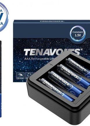 Акумулятор Tenavolts AAA 1.5V 1100mWh / 740 mAh 4 шт. із заряд...