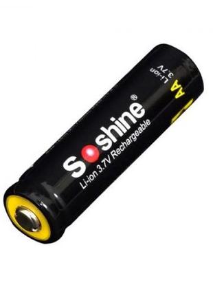Акумулятор Soshine 14500 (AA) 3.7 V 800 mah Li-Ion з контролером