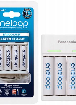 Зарядное устройство Panasonic Eneloop Basic BQ-CC61U + 4 аккум...