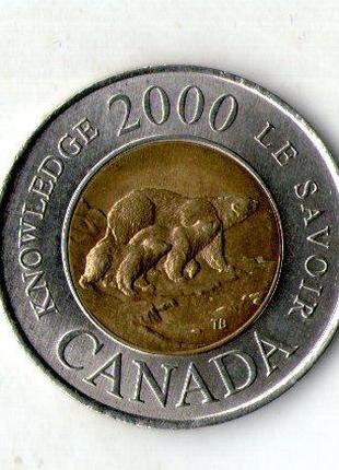 Канада › Королева Елизавета II 2 доллара, 2000 Путь к знанию №497