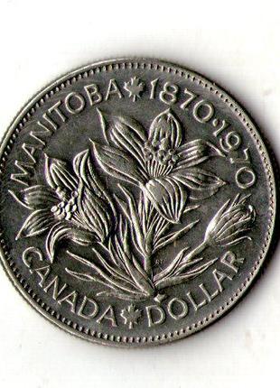 Канада › Королева Елизавета II 1 доллар, 1970 100 лет со дня п...