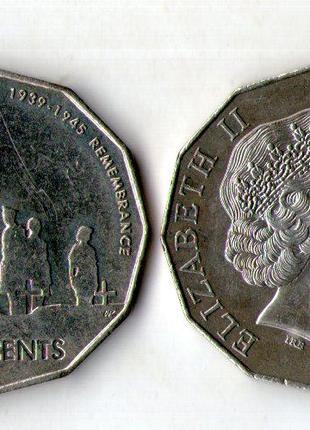 Австралия › Королева Елизавета II 50 центов, 2005 60 лет со дн...
