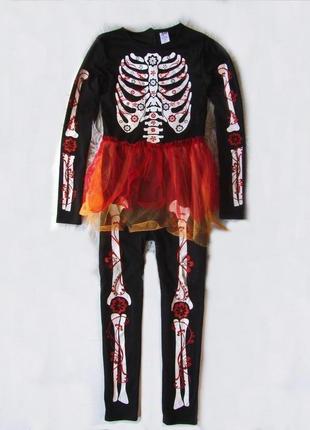 Карнавальный костюм труп скелет зомби калака calaca halloween ...