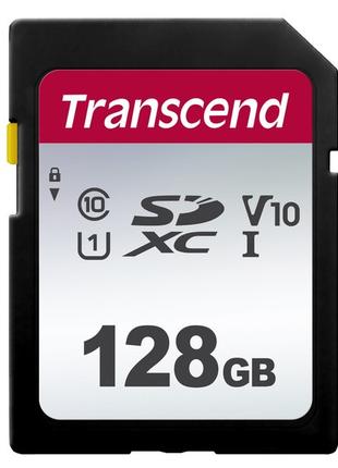 Карта памяти Transcend SDXC 128GB UHS-I U1 300S (TS128GSDC300S)