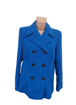 Эффектное пальто пиджака m&amp;s синего цвета