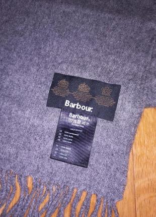 Barbour шарф вовна оригинал, шерстяной шарф, шерсть шарф burberry