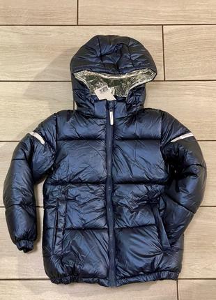 Куртка зимова демісезон H&M 7-8, 128 см синя нова