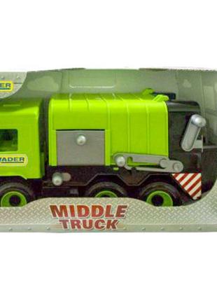 Авто "Middle truck" сміттєвоз (св. зелений) в коробці