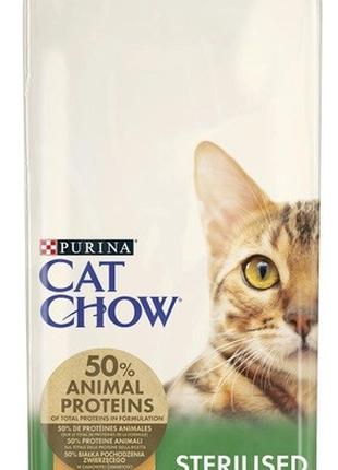 Сухой корм для взрослых стерилизованных кошек Purina Cat Chow ...