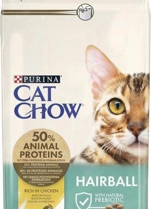 Сухой корм для взрослых кошек Purina Cat Chow Hairball против ...