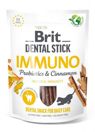 Ласощі для собак Brit Dental Stick Immuno для догляду за зубам...