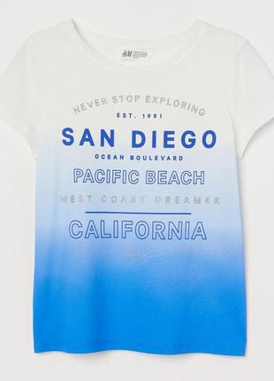 Детская футболка san diego h&amp;m на девочку 92612