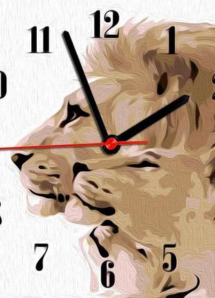 Годинник-картина за номерами "Люви", 30х30 см