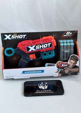 Бластер X-Shot Red Excel Kickback Детское оружие