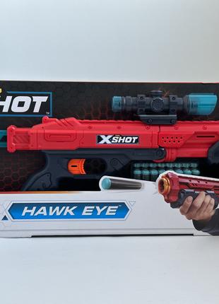 Скорострельный Бластер X-Shot Red Excel Hawk Eye винтовка, авт...