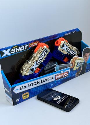 Дитячий швидкострільний бластер Zuru X-Shot Exsel Double Kickb...