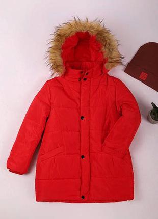 Куртка дитяча єврозима червона р.160