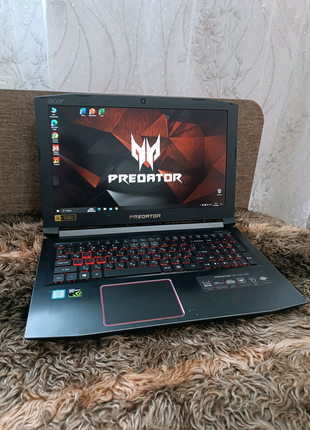 Acer PREDATOR Intel Core I7-7700HQ, 16Gb, SSD 256GB  NVIDIA 1060