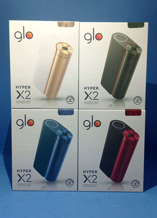 Нові запаковані Glo Hyper Air, Glo Hyper X2, Glo Hyper +, гло