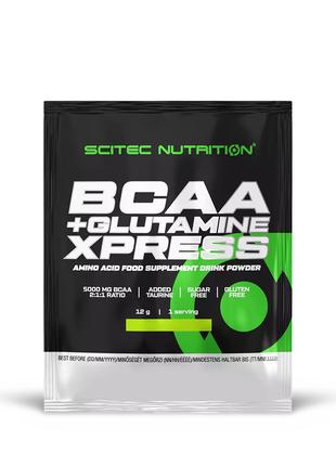 Аминокислота BCAA Scitec BCAA+Glutamine Xpress, 12 грамм Лонг-...