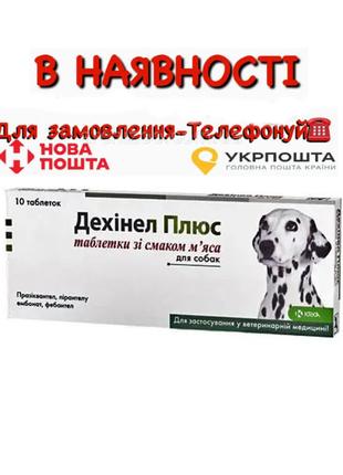 DEHINEL PLUS (ДЕХИНЕЛ ПЛЮС) таблетки от глистов для собак