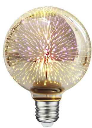 Лампа Феєрверк 3D світлодіодна E27 4 Вт