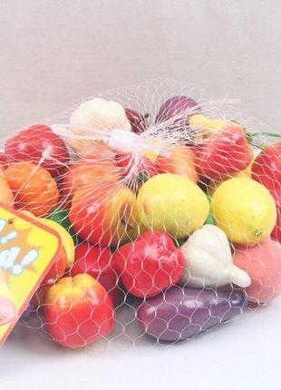 Игрушка Продукты арт. 1022 (192шт/2) фрукты и овощи, пенопласт...