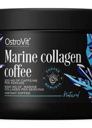 Заменитель питания OstroVit Marine Collagen Coffee, 150 грамм ...