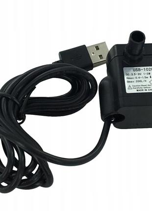 Насос заглибний для води USB-1020, 5 В 1-3 W IP68 200 L/h
