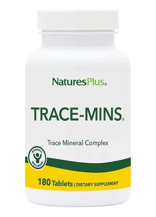 Вітаміни та мінерали Natures Plus Trace-Mins, 180 таблеток