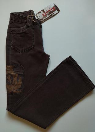 Джинси з вельветовими вставочками жіночі джинсові брюки штани
