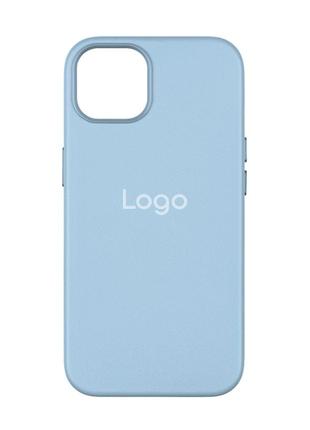 Чехол Leather Case with MagSafe для iPhone 13 Цвет Sky Blue