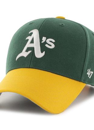 Кепка MVP 47 Brand OAKLAND ATHLETICS One Size Green/Yellow/Whi...