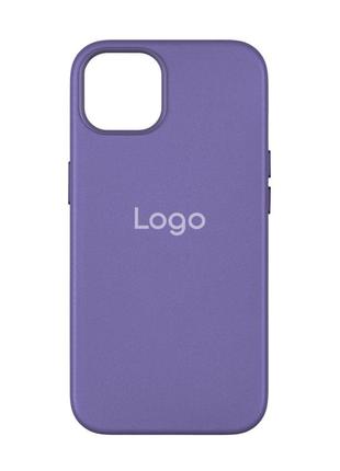 Чехол Leather Case with MagSafe для iPhone 15 Plus Цвет Wisteria