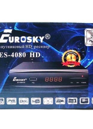 Супутниковий тюнер Eurosky ES-4080 HD прошитий+IPTV