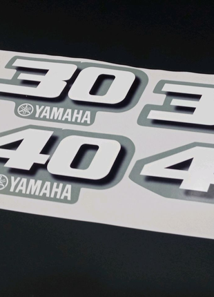Наклейки на лодочный мотор двигатель колпак Ямаха 40 30 Yamaha