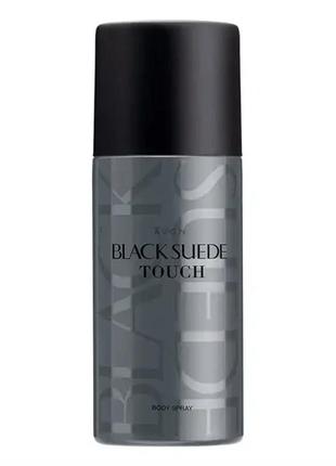 Парфюмерный дезодорант-спрей для тела avon black suede touch, ...