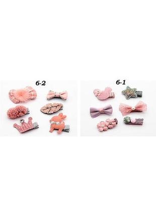 Набор украшений для девочки cai er (6pcs) 6-2 (олень, корона, ...