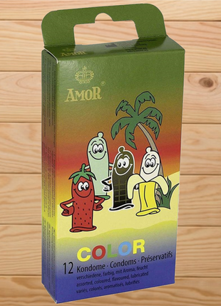 Презервативы цветные "Color" от Amor №12 (Германия) 8115050136