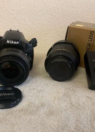 Фотоапарат nikon d 5100 плюс два обʼєктива 35 mm та 18-105mm
