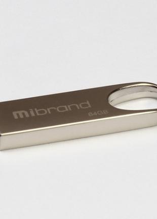 Флэш-накопитель Mibrand Irbis, USB 2.0, 64GB, Metal Design, Bl...