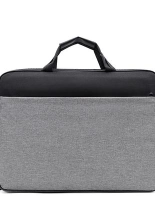 Сумка для ноутбука Ritar 17" джинсовая ткань, Black-gray Q65