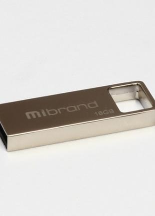 Флэш-накопитель Mibrand Shark, USB 2.0, 16GB, Metal Design, Bl...