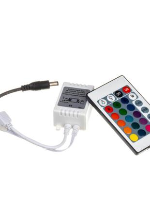 LED контроллер светодиодный RGB 12А-144Вт (IR 24 кнопки)