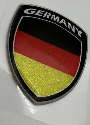 Наклейка на авто світловідбивна прапор Німеччина Germany 50 мм...